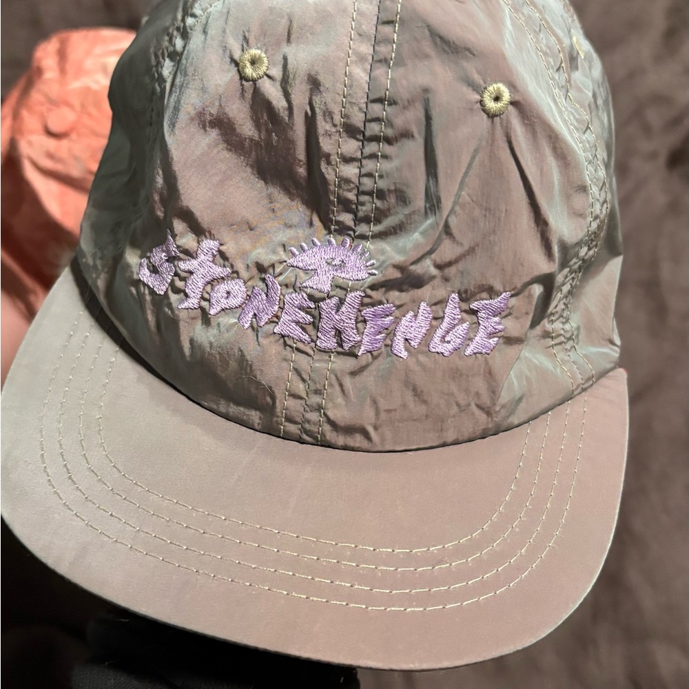 Satisfy Running Hat — Stonehenge Iridescent Gray Embroidered Hat